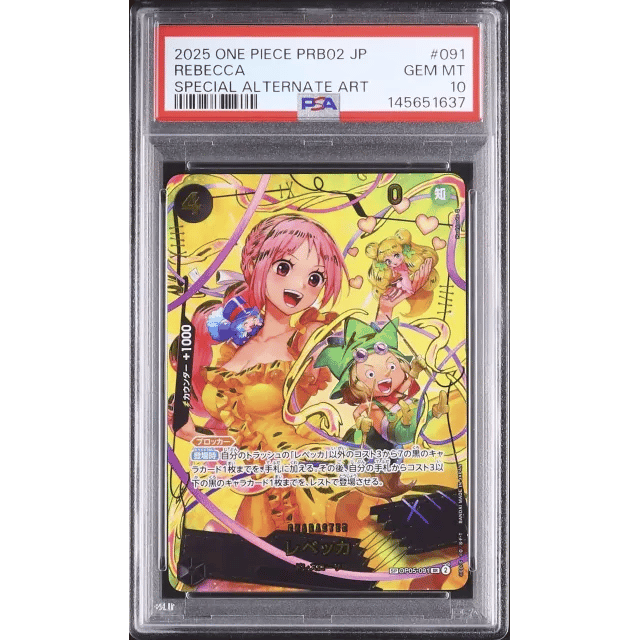 Japanese Rebecca SR Parallel Alternate Art SA One Piece Card The Best Vol.2 #091 — Copy 8